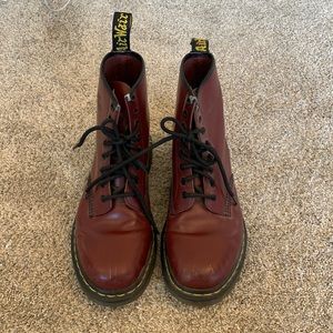 Doc Martens 1460 Smooth Leather Lace Up Boots